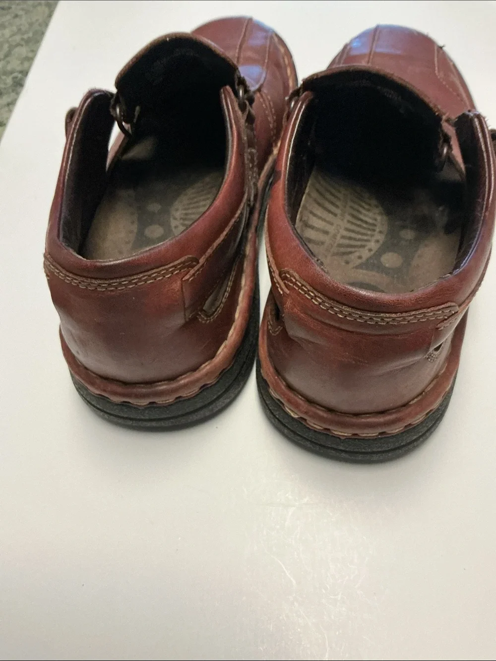Men's Brown Leather Casual Slip-On Shoes